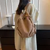 Sırt çantası Japon tuval kadın kolej öğrenci okul çantası büyük kapasiteli tembel rüzgar kat adam