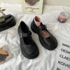 Casual Shoes Lolita Harajuku Size 35-40 Japanese Women E Girl Cosplay Costumes Platform Chunky Black Student Mary Jane