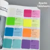 160 fogli 8 colori NOTE Sticky trasparenti Adesivi graffi Nota Pads Paper Clear Notepad School Stationery Office Forniture