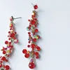 Stud -oorbellen Elegante Ruby oorring te koop Natuurlijk en echte 925 Sterling Silver Top Quality Vrouwenjubileum