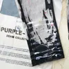 Purple Brand Jeans High Street Heavy Craft Speckled Ink Casual Hosen Amerikanische Gerade -Bein -Jeans