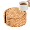 Table Mats Woven Dinner Plate Mat Heat Resistant Pot Holder Pads Boho For Farmhouse Decor Kitchen Party