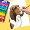 Trimmer Crayons de couleur professionnelle Ensemble de beaux-arts dessin crayons de base d'huile non toxiques pour artiste croquis 18/12/24/36/48 Couleurs