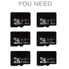 Cartes mémoire de téléphone portable Carte Micro TF USB Micro TF 128m 256 Mo 1 Go 2 Go 4 Go 8 Go 16 Go 32 Go de lecteur flash SD pour la surveillance des smartphones Otqys