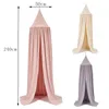 Play House Tents for Kids Canopy Bed Curtain Baby Hanging Tent Crib Children Room Decor Round Hung Dome Mosquito Net Bed Valance 240326