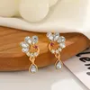 Boucles d'oreilles pendantes de luxe en Zircon rouge phénix pour femmes, bijoux de styliste, cadeau de fête