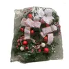 Kwiaty dekoracyjne Y1uU Christmas Door Decor Garlands Window wisiorek