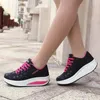 Fitnessschuhe Marke Light Platform für Frauen atmungsaktive Erhöhung Hochseaker Keil -Sneaker Damen Sport Walking Casual Sneaker