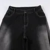 Dżinsy damskie CGC Streetwear Y2K workowna koreańska moda o niskiej talii kobiety szerokie nogi spodni swobodny prosty luźne spodnie spadochron