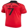 South Korea Soccer Jersey New 2024 2025 HEUNG-MIN SON KANG IN LEE National Team 24 25 Football Shirt Men Kids Kit Set Home Away Men Uniform Red Black Fan Player Version