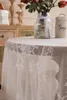 Masa bezi romantik pastoral dantel masa örtüsü tatlı düğün dekorasyon po kahve