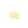 Dog Apparel 10PCS/LOT Sale By Bulk Wholesale Blank Tag Plate For Stainless Steel Bow Shaped Jewelry Accessories Pet Supplies