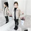 Giacche ragazze babys per bambini giacca cappotto outwear 2024 jean veet addensare inverno autunno soprabito top adolescenti per outdrens per bambini drop delive otnzu