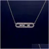 Pendant Necklaces 2022 Fashion Luxury Mother White Move Stone Wedding Long Chain New Energy Necklace For Woman1702277 Drop Delivery Je Dhijx