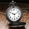 Retro Death Note Pocket Watch Bronze Skull Skull with Slim Collier Collier Japonais Anime Calloge analogique Cadeaux Cool