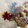 Decorative Flowers 3 Heads Lily Branch Artificial Flower Simulation Fake Bouquet Arrangement Party Vase Home Wedding Decor