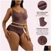 Shapers pour femmes femmes femmes cordes-corps genou haute compression post-partum utilise la gaine mincer