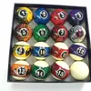 Xmlivet dernières 50.8mm/52.25mm/57.25 boules de billard en résine 16 pièces ensemble complet boules de Table de billard de haute qualité neuf boules de queue 240327