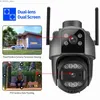 Outras câmeras CCTV 8MP 4K lente dupla PTZ WiFi IP Câmera de segurança Protection Tela color Night Vision rastreamento automático