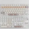 Tangentbord 1 Uppsättning av GMK 142 Key Meow Eating Japanese Food Moa Profile Tangent Cover Mac Square Thermal Sublimation Mechanical Tangentboard Coverl2404