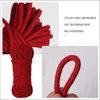 Décoration de fête 2 pcs corde de coton rouge 8 mm à plusieurs usage fort cordon de liaison douce pour le jardinage de camping artisanat de canotage 10m / 33ft