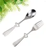 Dinnerware Sets Stainless Steel Flatware Set Hollow Heart Spoon Fork Silverware Dinner Utensils Tableware Portable Travel Camping Cutlery