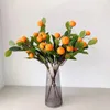 Dekorativa blommor 83 cm El Greenery Artificial Flower Plants Leaf Frugren Dekorationer Fake Oranges Plastic Foam Simulation Ornaments