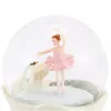 Figurine decorative Crystal Ball Music Box Ballerina Girl Princess Birthday For Children