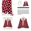 여성 플러스 크기 티셔츠 Finjani Blouse Polk Dot Print 레이스 업 FRT 상단 인형 칼라 LG 슬리브 의류 가을 W8XF 드롭 배달 AP DHOJR