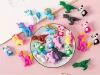 Erasers 36 datorer/parti Kawaii Bear Eraser Cute Unicorn Panda Skriva ritning Rummning av gummipennor Eraser Stationery Kids Gifts Office School Supply