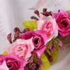 Fiori decorativi ghirlanda fiore artificiale ghirlanda di ghirlanda porta antonotiere benvenuto ghirlande per il doppio fattoria floreale per il matrimonio