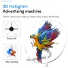 25cm 3d Holograma Projecor Fan Desktop Publisation Machine Nok Eye Wi -Fi LED LOGO LOGHTOGRAFIA LIGH