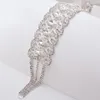 Partydekoration 42 cm extra langer Strassgürtel für Frauenhochzeitsfeiern Aufkleber Kristall Luxus AB Diamond Brautzubehör