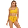 Kvinnors badkläder Kvinnor Push Up Swimsuit Two Piece Bikinis Set Sexig Summer Plus Size Bading Suit Beachwear Tankini Swimming Suits-XL