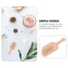 Ensembles de vaisselle 2 PCS cuillères cuillères cuillères de bain Salt Salt Salles Mini Feuille en bois utile pour la maison Premium Grocery