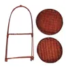 Ensembles de vaisselle Bamboo Snack Stand Panier à main