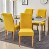 Couvre-chaise Soup de couverture en peluche pour la salle à manger du bureau de banquet Protecteur Matière élastique fauteuil