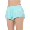 Yoga Shorts Outfits med träning Fitness Wear Elastic Waistband Womens Running Shorts Pocket Gym Athletic Drawstring Outdoor Cycling Sporty Workout Shorts