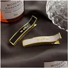 Clip per capelli barrette di alta qualità in metallo clip in metallo nero lettera di lusso oro bordata nuova designer autunno gioielli donne donne versatili in stile s othva