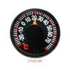 Mini Round Diameter 27mm Plastic Pointer Degrees Celsius Thermometers for Home Outdoor Car Household Temperature Measure Gague