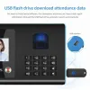 Recording FA01 Attendance Machine Face+ Fingerprint+Password Employee Checkin Device Facial Recognition Apparatus Punch Card Equipment