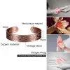 Viking Yggdrasil Pure Copper Magnetic Bracelet Benefits Adjustable Cuff Healing Energy 15mm Wide Wrap Copper Bracelet Men Charms