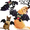 Costumes d'halloween pour animaux de compagnie, vêtements pour chiens, ailes de chauve-souris, salopette de Cosplay, ensembles de costumes, nouveauté, vêtements pour chats et chiens