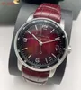 Code de montre de bracelet AP personnalisé 11.59 Série 15210BC Platinum Smoked Wine Red Mens Fashion Casual Business Back Transparent Mechanical Watch