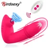 Draadloze stuwkracht dildo vibrator vrouwelijke afstandsbediening voor vrouwen g spot clitoris stimulator seksspeeltjes erotische goederen voor volwassenen 18 240312