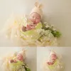 Fotografie Neugeborene Fotografie Requisiten für Baby Girin Rabbit Ohrhut Doll Wrap Baby Fotoshooting Accessoires bebes accesorios revien nacido