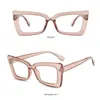 Sunglasses Unisex Myopia Glasses Frame Square Clear Computer Goggles Cat Eye Anti Blue Light