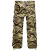 Pantalon de cargaison masculine Pantalon militaire de camouflage multi-poche de haute qualité de haute qualité.