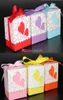 Wedding Boxes Gift box Candy box DIY chocolate boxes favor holders 5cm5cm5cm Love Heart Silk ribbon Wedding Favors boxs 1567480