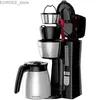 Kaffeemaschinen Dutrieux Kaffeemaschine 12 Tasse Heiße programmierte Kaffeemaschine mit automatischer Reinigung und starke Braufunktion Y240403